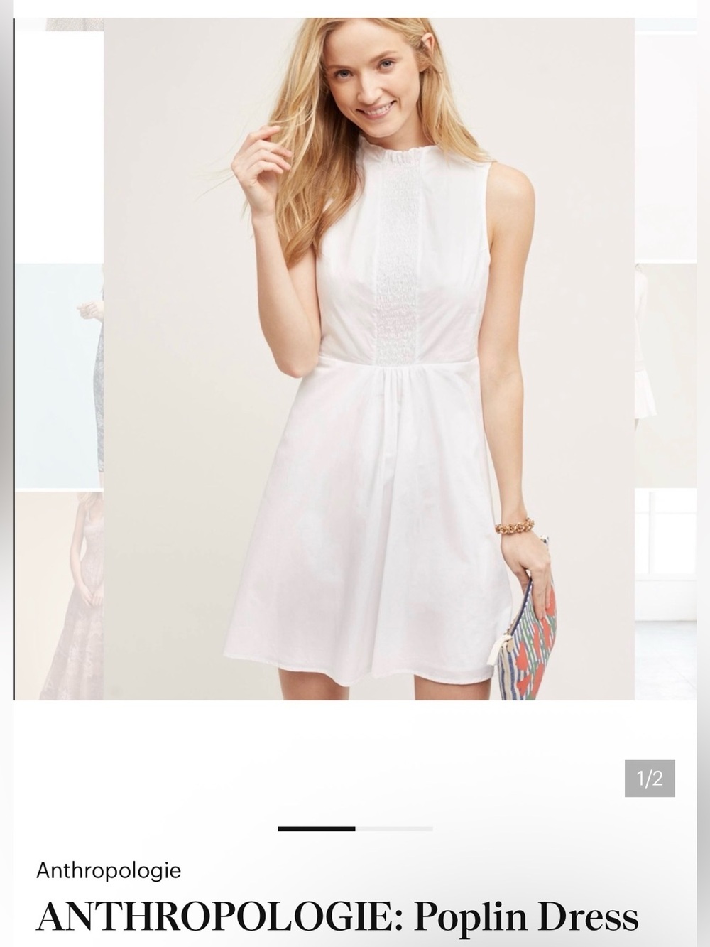 ANTHROPOLOGIE: Poplin Dress